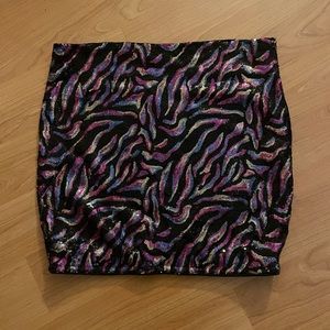 Multicolor Sequin Skirt. Size M